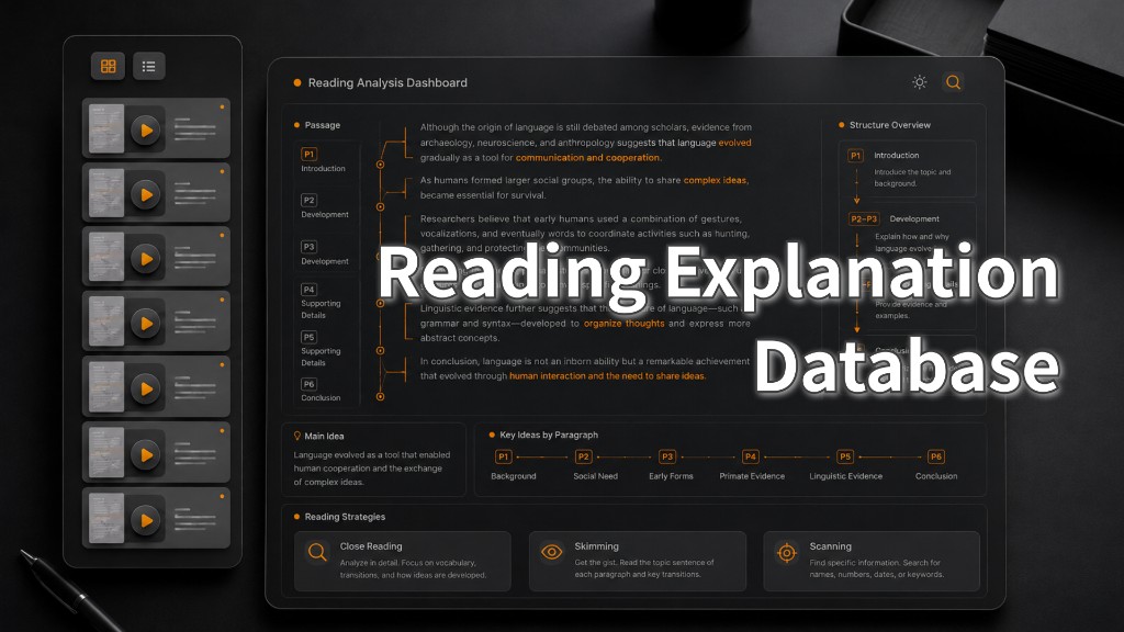 Reading Explanation Database