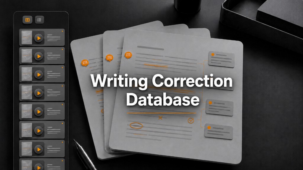 Writing Correction Database